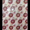 Red flower print paper gift wrapping sheet