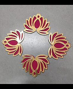 Pink Lotus cut out for Diwali decoration