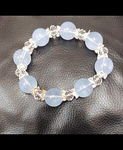 Beautiful Powder Blue big beads bracelet