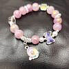 Beautiful Purple beads bracelet with charms