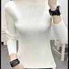 White winter sweater top with neck design