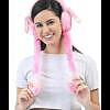 Candy colour bunny ear muffs with moving ears