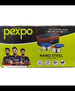 Pexpo nano steel lunch box with spoon