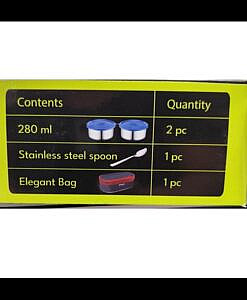 Pexpo nano steel lunch box with spoon