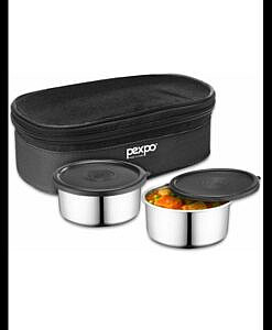 Pexpo nano steel lunch box with spoon