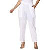 White cotton soft pure cotton solid poplin pants (Export Quality)