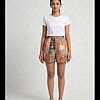 Multi colour print soft cotton women shorts