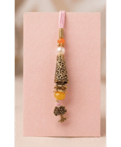 Yellow orange lumba rakhi