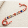 Traditional handmade white multi colour rakhi