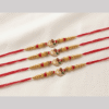 Round om raki with crystal stones