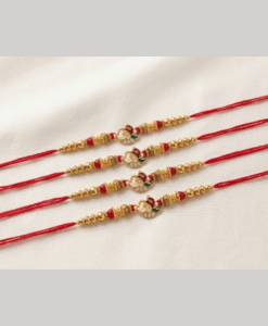 Round om raki with crystal stones