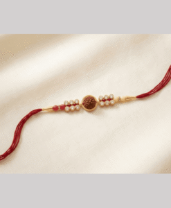 One rudraksh with golden long bead