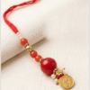 Red big bead lumba rakhi