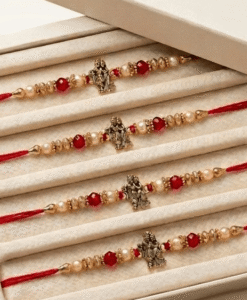 Radhe krishna rakhi with chawal