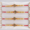 Round peacock rakhi