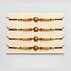 Round orange design rakhi
